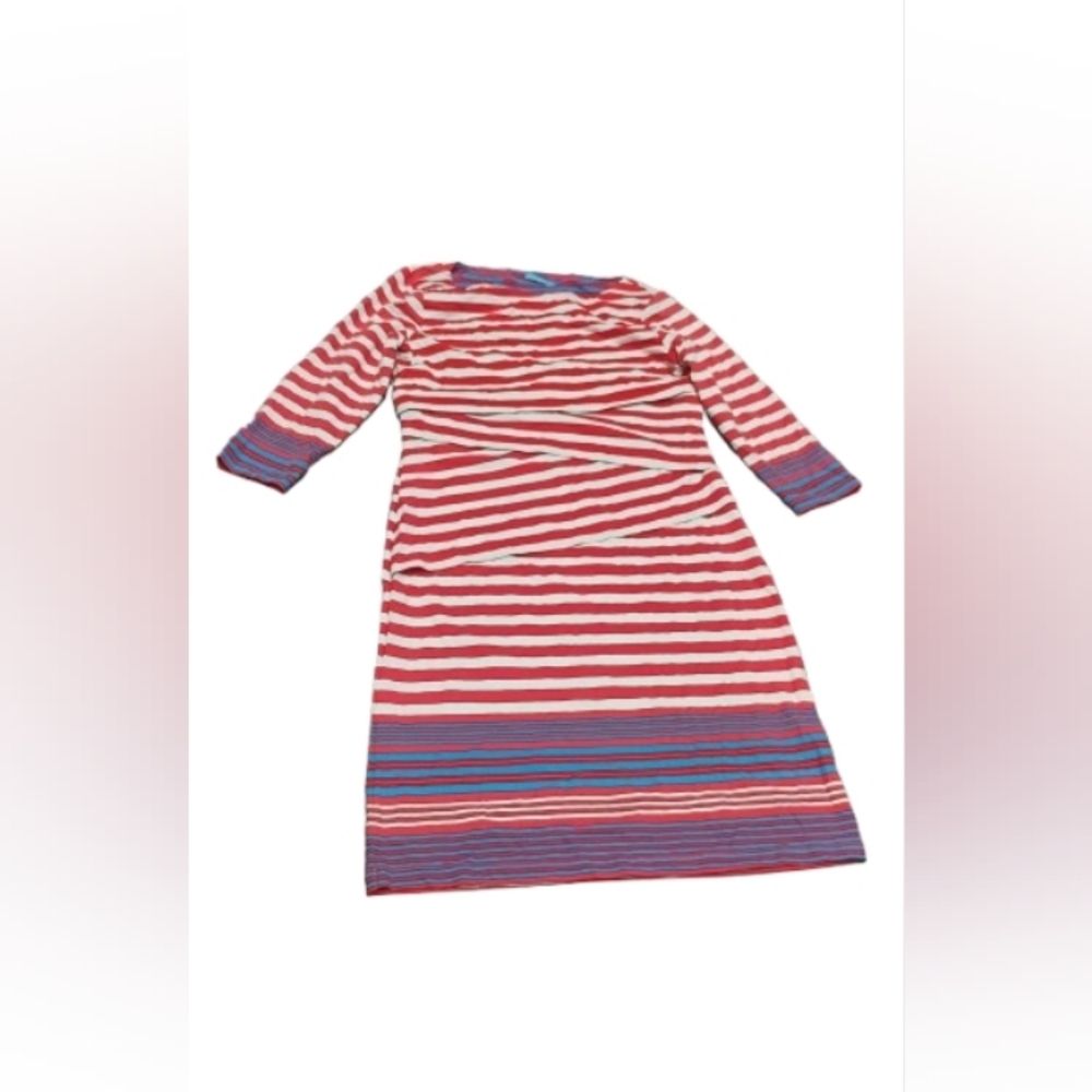J. Mclaughlin Multicolored Striped Long Sleeve Dress Sz S